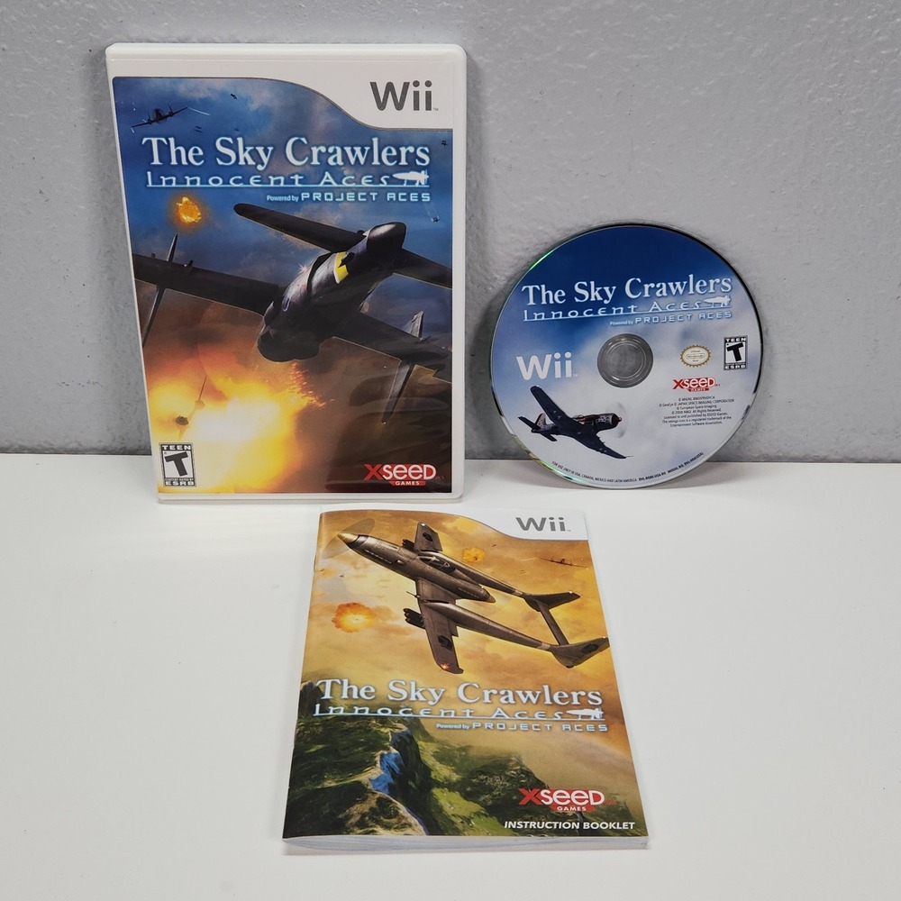 Nintendo The Sky Crawlers Innocent Aces Wii OS Good CIB Tested Flight Sim